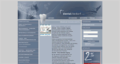 Desktop Screenshot of dental-bedarf.com